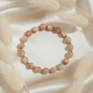 Peach Moonstone Bracelet